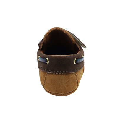 Zapato de vestir para niño Audaz Piel color Miel Sixty-two con tira de contacto
