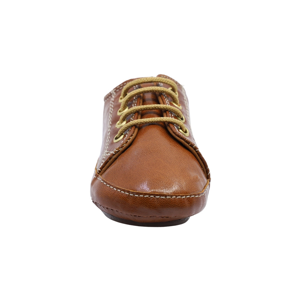 Zapato de vestir para niño Audaz Piel color Miel Sixty-three con agujeta