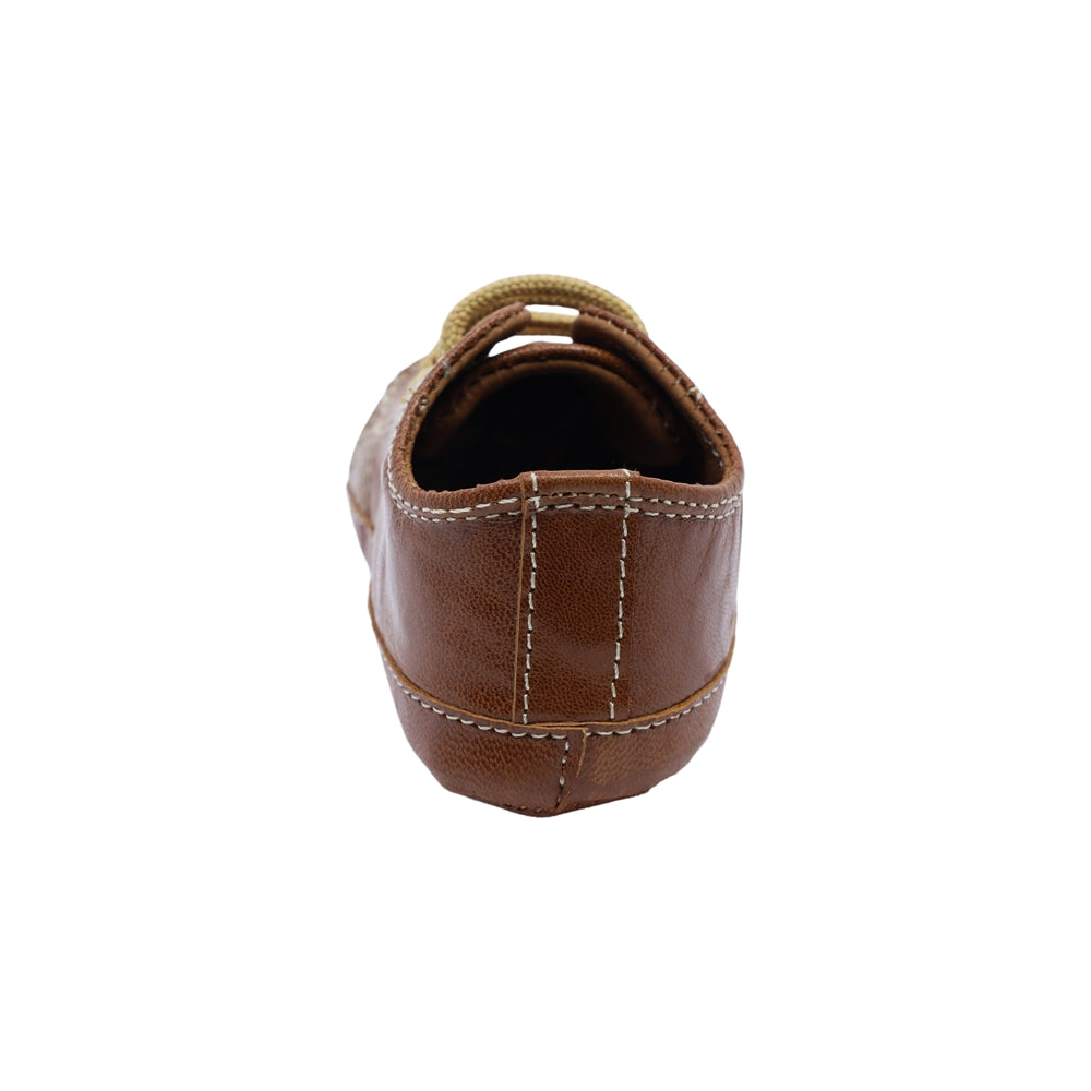 Zapato de vestir para niño Audaz Piel color Miel Sixty-three con agujeta