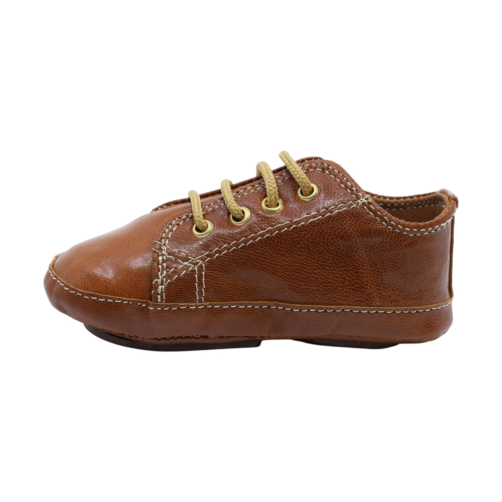 Zapato de vestir para niño Audaz Piel color Miel Sixty-three con agujeta