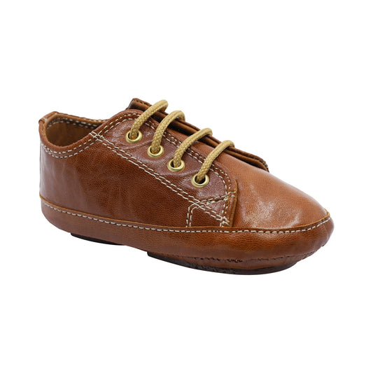 Zapato de vestir para niño Audaz Piel color Miel Sixty-three con agujeta