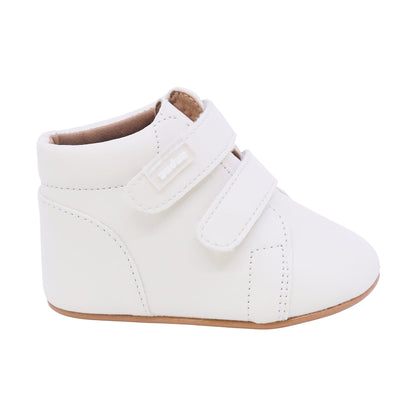 BOTA AUDAZ PARA NIÑO COLOR BEIGE DE SINTÉTICO PEUQUE CON TIRA DE CONTACTO