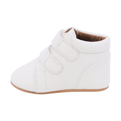 BOTA AUDAZ PARA NIÑO COLOR BEIGE DE SINTÉTICO PEUQUE CON TIRA DE CONTACTO
