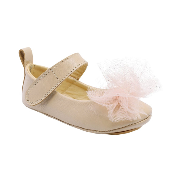 Balerina Coqueta para niña Piel  Beige Sixty-five con tira de contacto