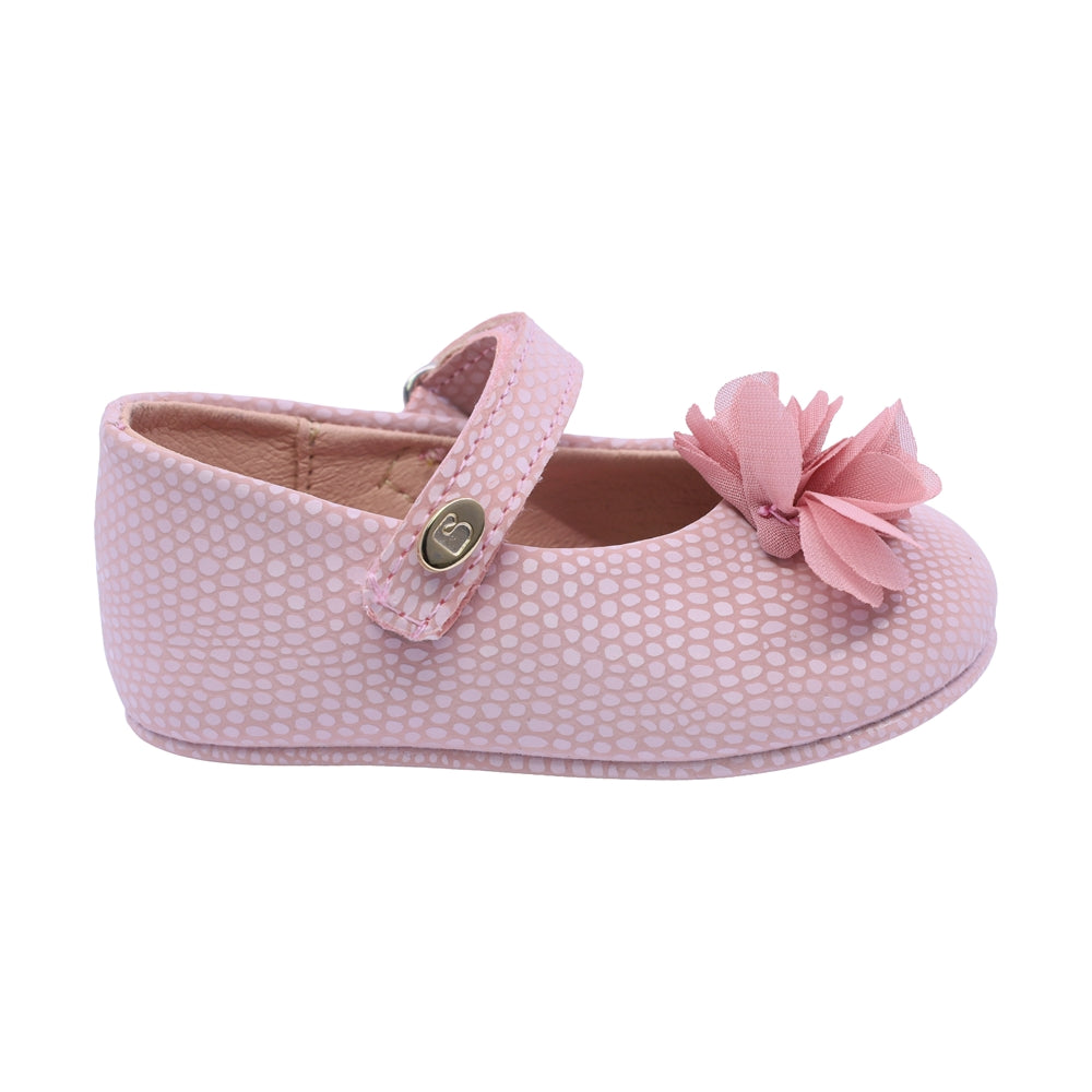 Balerina Coqueta para niña sintético  rosa Two con flor de tul