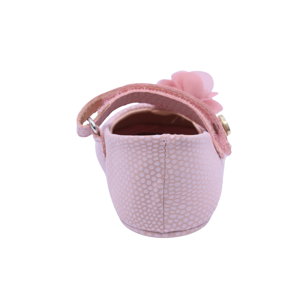 Balerina Coqueta para niña sintético  rosa Two con flor de tul