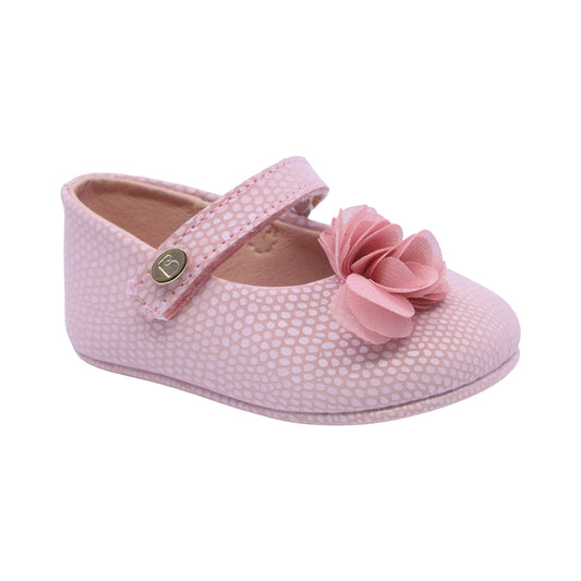 Balerina Coqueta para niña sintético  rosa Two con flor de tul