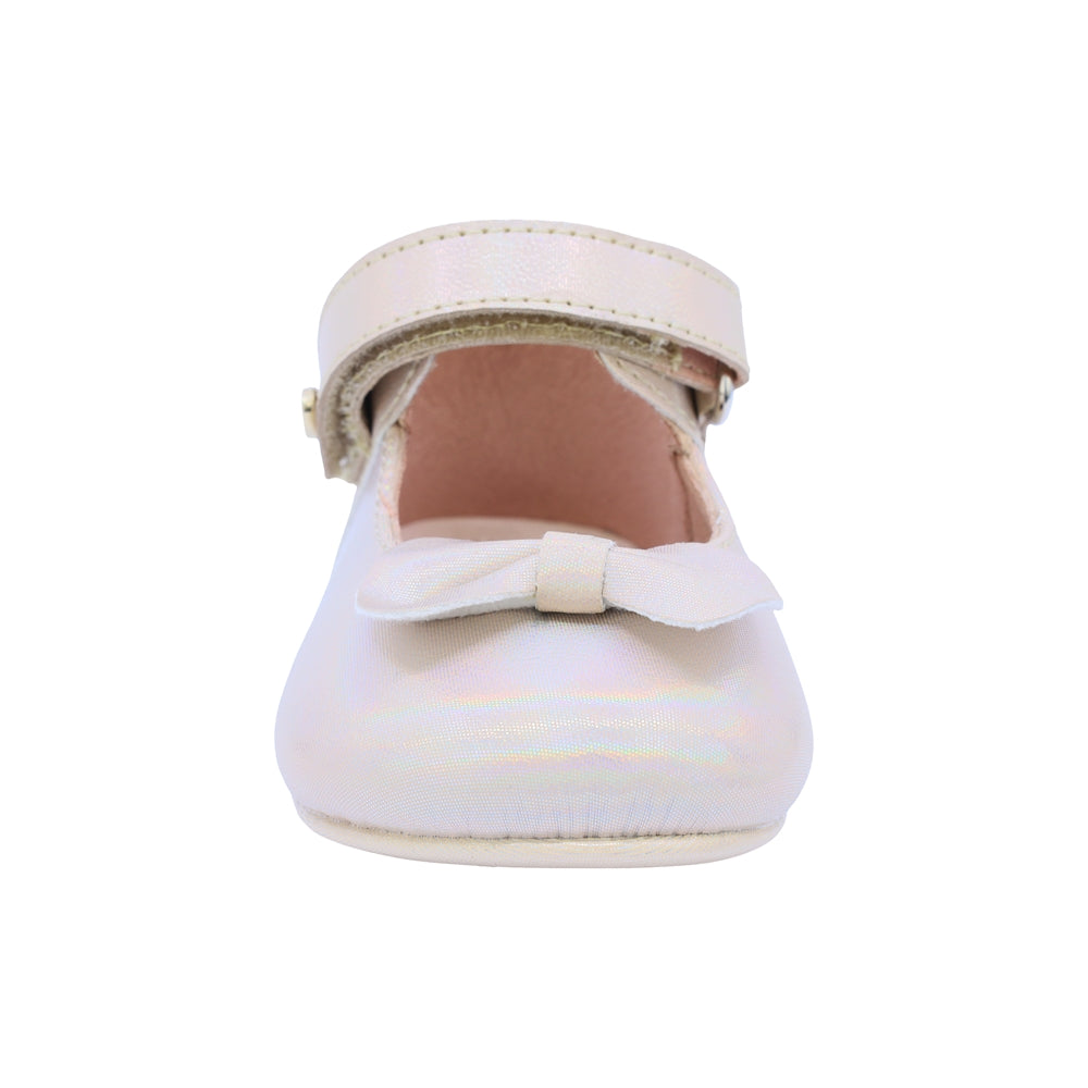 Balerina Coqueta para niña sintético oro Two con moño decorativo