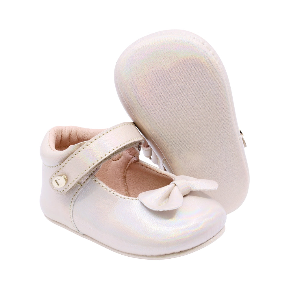 Balerina Coqueta para niña sintético oro Two con moño decorativo