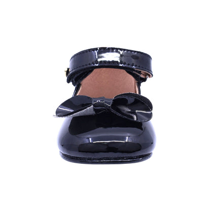 Balerina Coqueta para niña sintético negro Two con moño decorativo