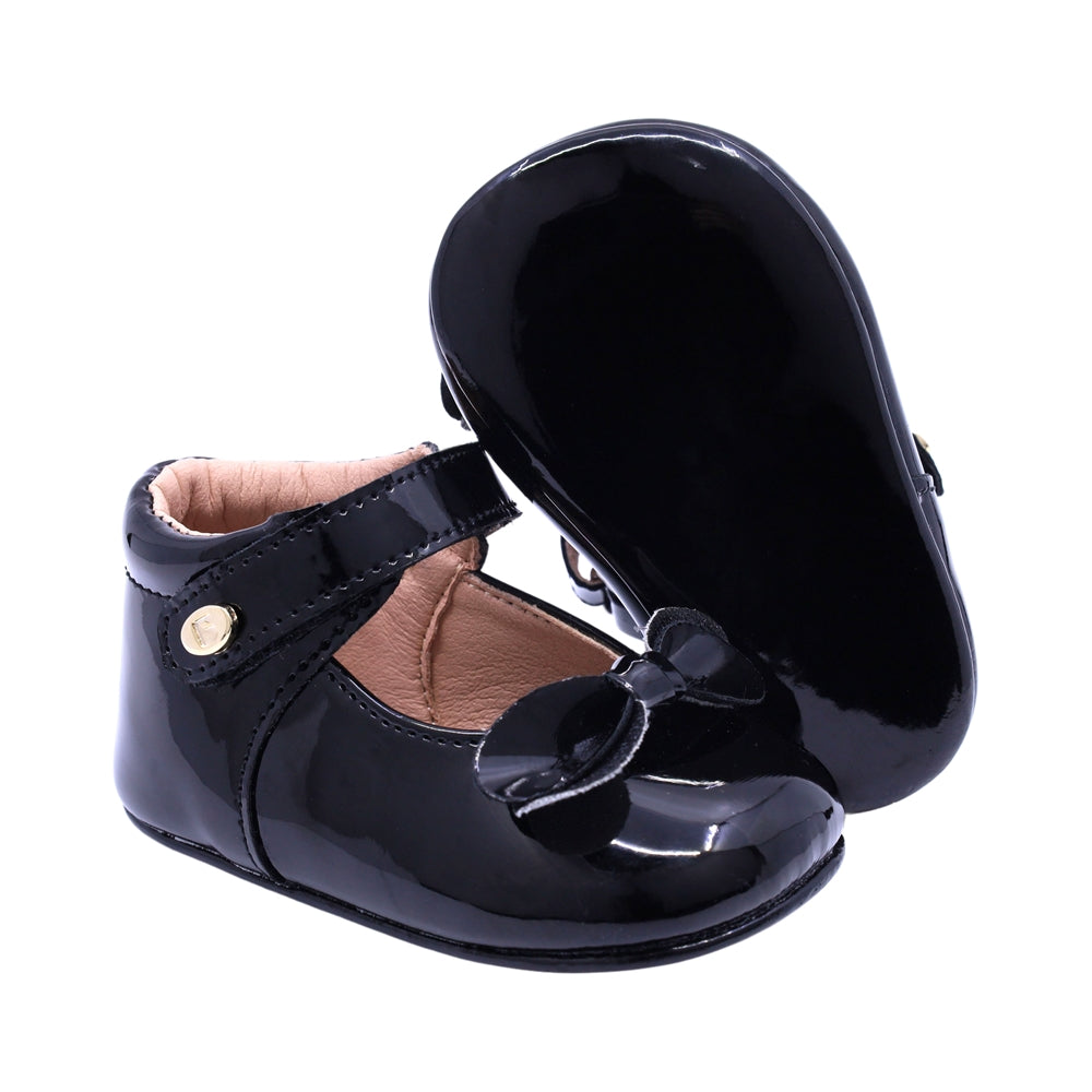 Balerina Coqueta para niña sintético negro Two con moño decorativo