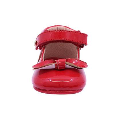 Balerina Coqueta para niña sintético rojo Two con moño decorativo