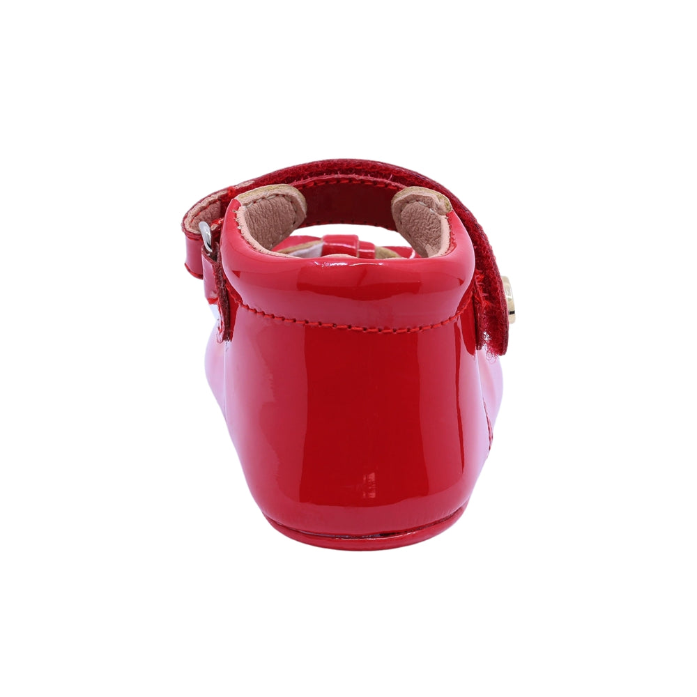 Balerina Coqueta para niña sintético rojo Two con moño decorativo