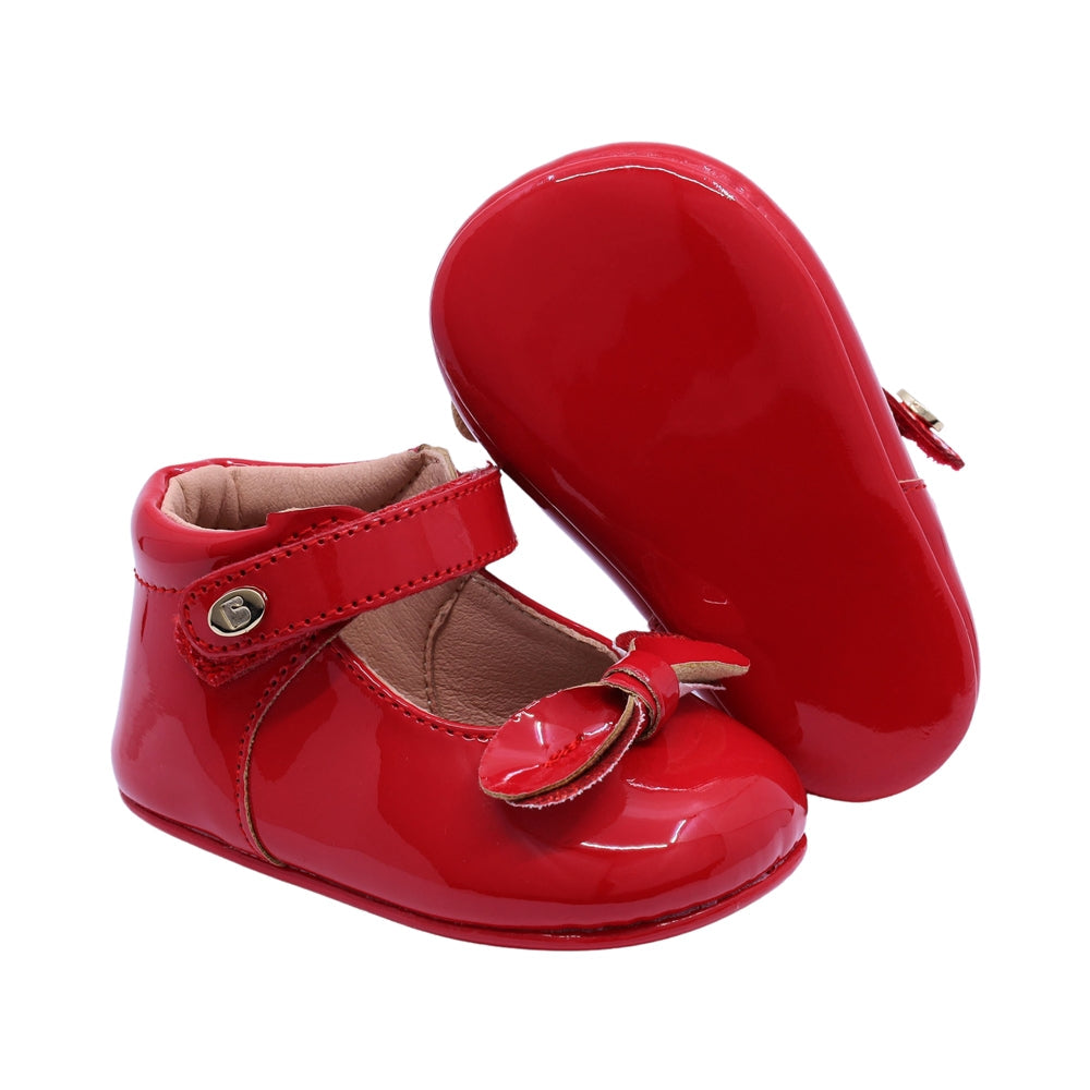 Balerina Coqueta para niña sintético rojo Two con moño decorativo