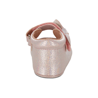 Balerina Coqueta para niña en sintético rosa Daniel con tira de contacto