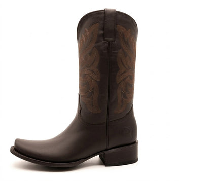 Bota Vaquera Hombre Punta Dubai 100% Piel Grasso