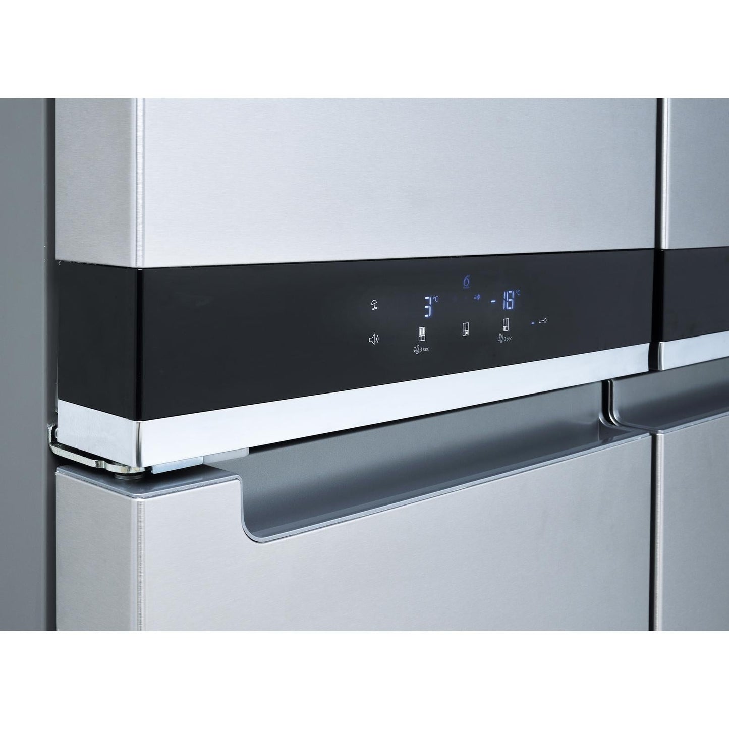 Refrigerador French Door Counter-Depth Quattro con Flexi Freeze 593 L / 21 p³ Acero Inoxidable WRQ551SNJZ