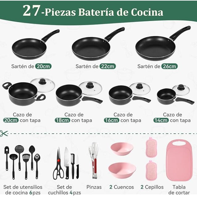 Kit de Cocina 27 Piezas