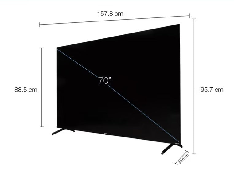 Daewoo Pantalla Televisión Smart TV 70 Pulgadas LED 4K UHD